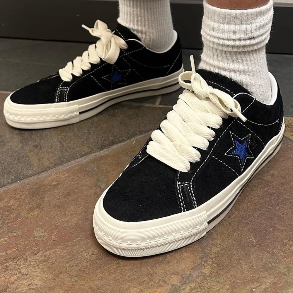 Converse CONS x Quartersnacks One Star Pro shoe sz 8.5‎ / 10 wms black blue